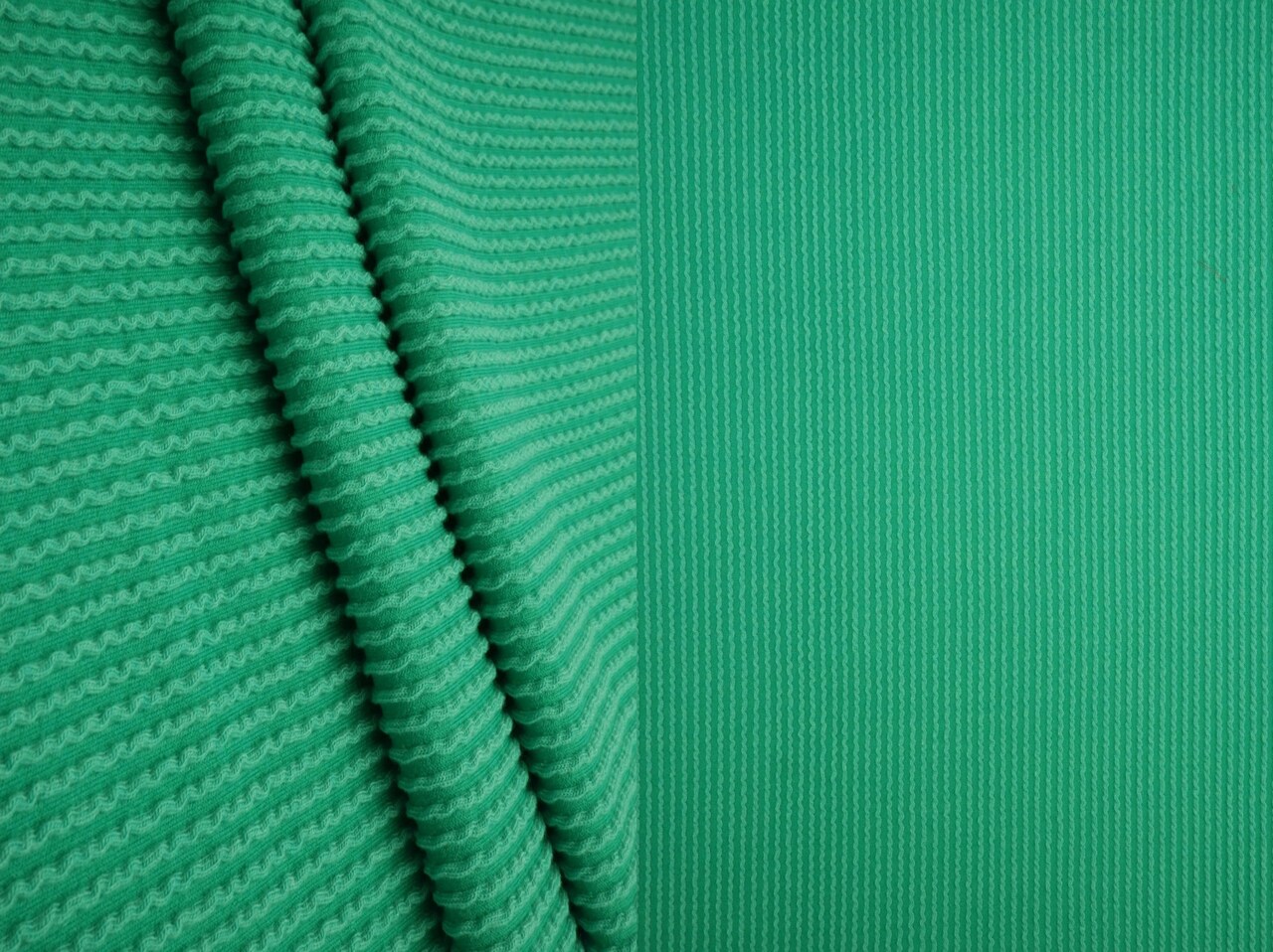 1 Yard Jacquard Double Knit Rib Stretch Fabric 230 GSM 80% Polyester 15% Rayon 5% Spandex Blend 52" Width